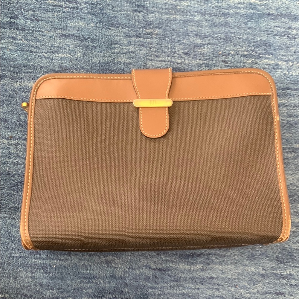 DUNHILL- Authentic 🍀 LARGE Clutch/Cosmetic Bag- Pre-loved Condition- LUXURY